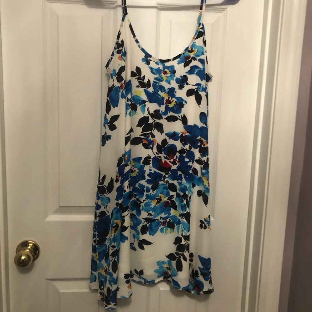 Blue and white floral mini dress! Only worn once